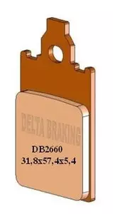 Delta Braking DB2660OR-D KH116 priekšējās bremžu uzlikas - DB2660OR-D