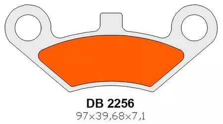 Delta Braking DB2256OR-D KH453 pastilhas de travão dianteiras - DB2256OR-D