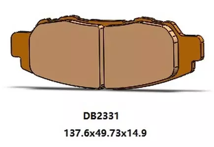 Přední brzdové destičky Delta Braking DB2331OR-D KH669/4 - DB2331OR-D