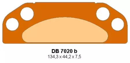 Delta Braking DB7020OR-D KH659 kreisās priekšējās bremžu kluči - DB7020OR-D