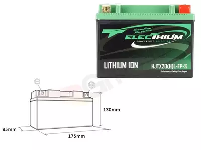 Elektriskt litiumjonbatteri med indikator HJTX20(H)L-FP-S - 312403