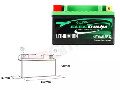 Elektriske litium-ion-batterier med indikator HJTX14 H-FP-S-1