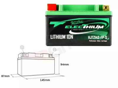 Elektro lithium-ion batterij met indicator HJTZ14S-FP-S - 312139