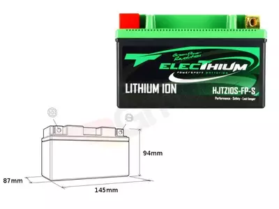 Litija jonu litija akumulators ar indikatoru HJTZ10S-FP-S - 312104