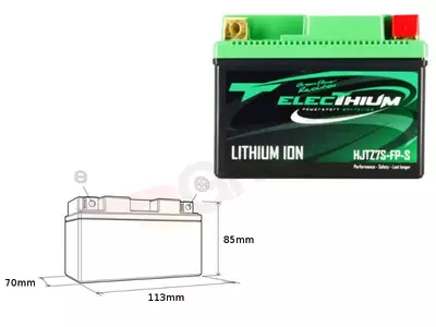 Elektro lithium-ion batterij met indicator HJTZ7S-FP-S - 312080