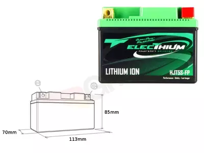 Elektriskt litiumjonbatteri med indikator HJT5S-FP-1