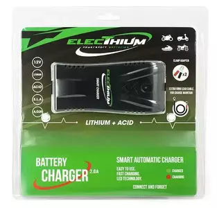 Chargeur de batterie Electhium 12V 2A STD/AGM/GEL/LIT HIUM (EL) - ACCUB03