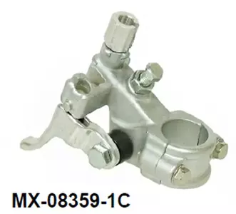 Psychic Honda CRF 250/450 04-09 manetă de ambreiaj și mâner de decompresor argintiu OEM: 53172-MEN-670 - MX-08359-1C