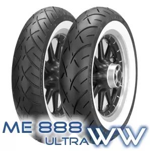 Neumático Metzeler ME888 Marathon Ultra 150/80B16 77H TL M/C Reinf WWW blanco trasero DOT 12/2022 - 2408000/22