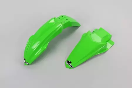 Juego de aletas UFO Kawasaki KX 85 14-17 verde OEM - KAFK222999A