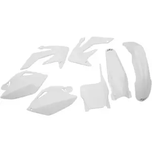 Комплект пластмаси UFO Honda CRF 250 06-07 бял - HOKIT105041