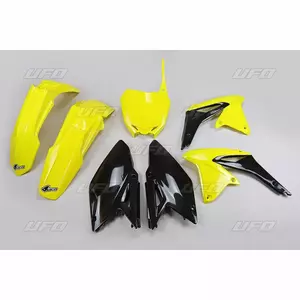 Ensemble plastique UFO Suzuki RMZ 450 14-17 OEM jaune noir - SUKIT417999K