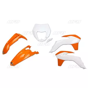 Komplet plastików z osłoną lampy pomarańczowy biały - KTKIT524999W