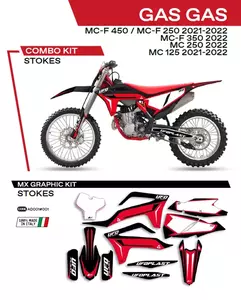 Furnir motocikla UFO Stokes GAS GAS MC 125 21-22 MC 250 22 MCF 250 350 450 21-22 crna - AD001001