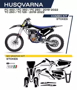Motociklo fanera UFO Stokes Husqvarna TC 125 250 19-22 FC 250 350 450 19-22 juoda - AD011001
