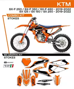 Revestimento de motociclos UFO Stokes laranja - AD021127