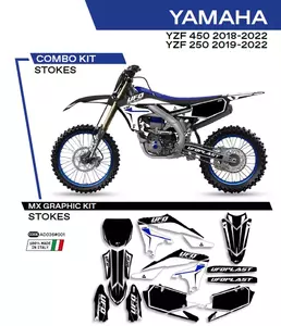 Motociklu finieris UFO Stokes Yamaha YZF 250 19-22 YZF 450 18-22 melns - AD036001