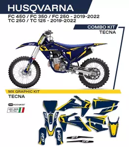 Furnir motocikla UFO Tecna Husqvarna TC 125 250 19-22 FC 250 350 450 19-22 plava - AD014087