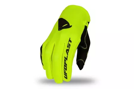 UFO Skill Junior guanti da moto cross enduro giallo fluo XS-1