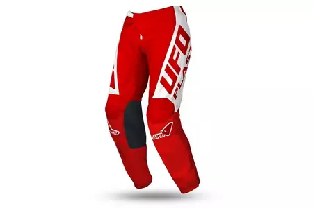 Moottoripyöräilyn cross enduro housut UFO Horizon punainen valkoinen L 52-1