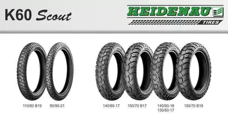 Heidenau K60 5.10-17 69T TT M/C zadná pneumatika DOT 13-23/2021 - 11140029/21