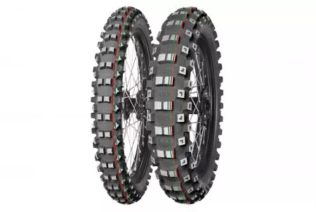 Mitas Terra Force MX-MH Средно твърда гума 110/90-19 62M TT червена/зелена задна ивица DOT 2022 - 70000923