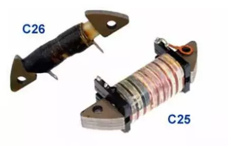 Conjunto de estator de bobinas de enrolamento do alternador Electrex Kawasaki KDX 125/200/250 Honda CG 125 Suzuki RMX 250 - C25/C26