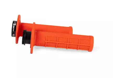 Manetki Racetech R20 Lock-On + 8 adapterów rolgazu 22+25MM pomarańczowy neon - MPRAN000021