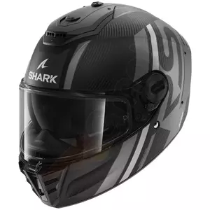 Motociklistička kaciga koja pokriva cijelo lice Shark Spartan RS Carbon Shawn Mat carbon/mat black/grey L - HE8156E-DSA-L