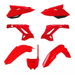 Zestaw plastików Body Kit Polisport Honda CR 125 250 04-07 OEM czerwono czarny - 91309