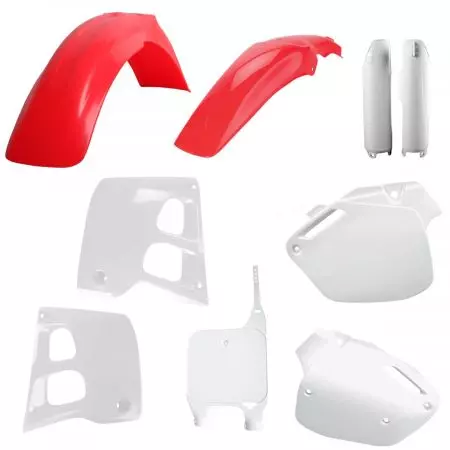 Zestaw plastików Body Kit Polisport Honda CR 125 91-92 CR 250 90-91 biało czerwone  - 91326