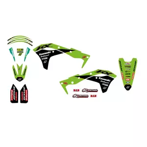 Set di adesivi Blackbird Kawasaki KXF 250 17-20 Replica Kawasaki Racing Team 2021 - 2424R13