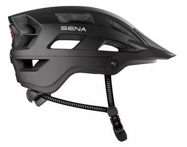 Sena M1 Casque de vélo trial avec interphone Bluetooth 4.1 portée jusqu'à 900 m feu arrière LED M 55-58 cm noir - M1-MB00M01