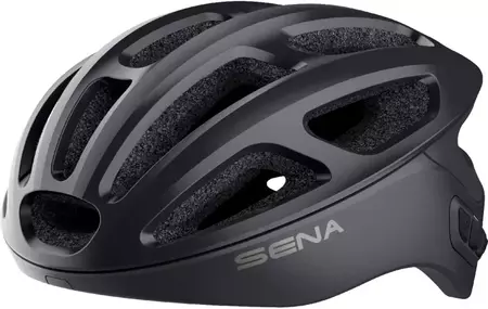 Sena R2 Каска за шосеен велосипед с Bluetooth 4.1 интерком до 900 м обхват L 58-62 см черна - R1-OB00L01
