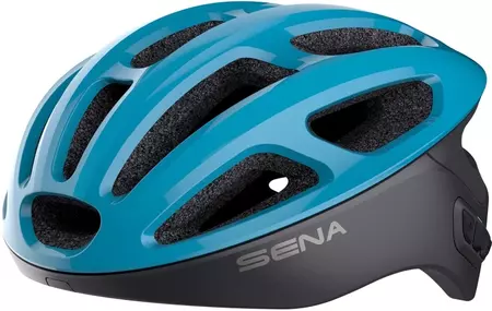Sena R2 Casque de vélo de route avec interphone Bluetooth 4.1 jusqu'à 900 m de portée L 58-62 cm bleu - R1-IB00L01