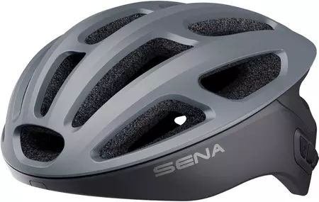 Sena R2 Каска за шосеен велосипед с Bluetooth 4.1 интерком до 900 м обхват M 55-58 см сива - R1-MG00M01