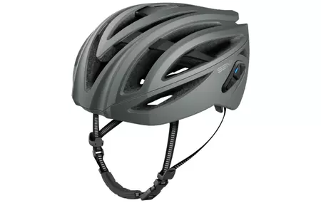 Sena R2 Cestna kolesarska čelada z Bluetooth 4.1 domofonom z dosegom do 900 m zadnja LED luč L 58-62 cm siva - R2-MG00L