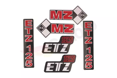 MZ ETZ 125 kleebiste komplekt - 126166