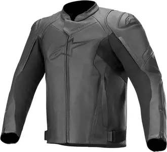 Alpinestars Faster V2 chaqueta de moto de cuero negro 48-1