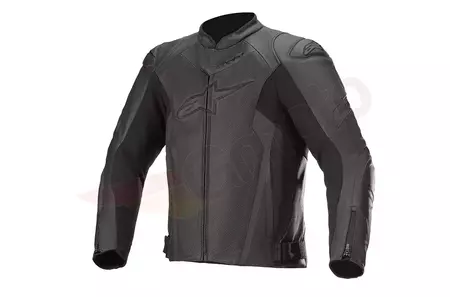 Alpinestars Faster Airflow V2 chaqueta de moto de cuero negro 48-1
