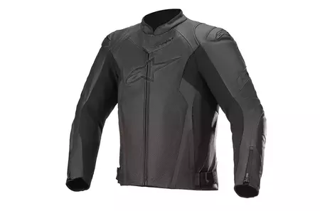 Alpinestars Faster Airflow V2 chaqueta de moto de cuero negro 50-1