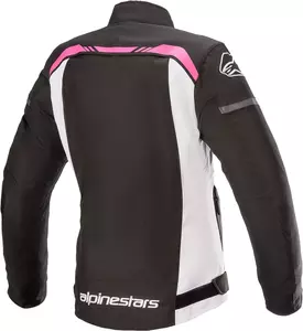 Jachetă de motocicletă din material textil pentru femei Alpinestars Stella T-SPS WP negru/alb/roz L-2