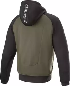 Alpinestars motorjas hoodie Chroom groen/zwart L-2