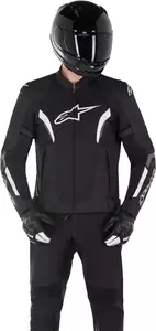 Casaco têxtil para motociclismo Alpinestars AST Air V2 preto/branco L-2