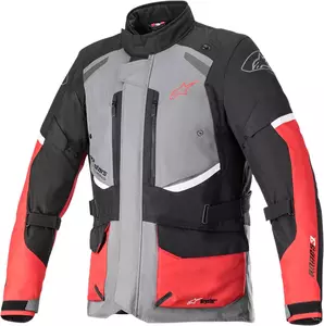 Alpinestars Andes V3 Drystar gri/negru/roșu/roșu jachetă de motocicletă din material textil L