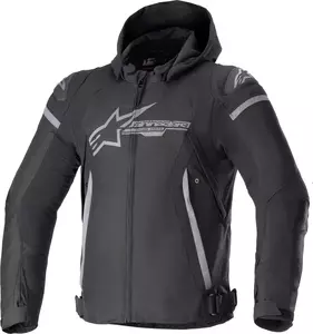 Alpinestars Zaca WP Textil-Motorradjacke schwarz/grau L-1