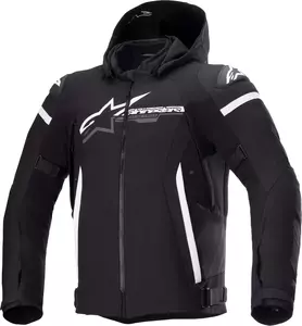 Alpinestars Zaca WP Textil-Motorradjacke schwarz/weiß L-1