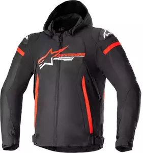 Alpinestars Zaca WP textil motoros dzseki fekete/piros/fehér L
