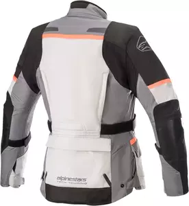 Casaco têxtil de motociclismo para mulher Alpinestars Stella Andes V3 Drystar cinzento/preto 2XL-2