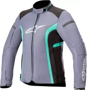 Дамско текстилно яке за мотоциклети Alpinestars Stella Kira V2 WP сиво/черно/синьо S-3